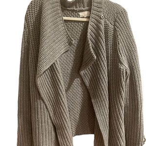 LOU & GREY/ L /wool blend knit Cardigan jacket